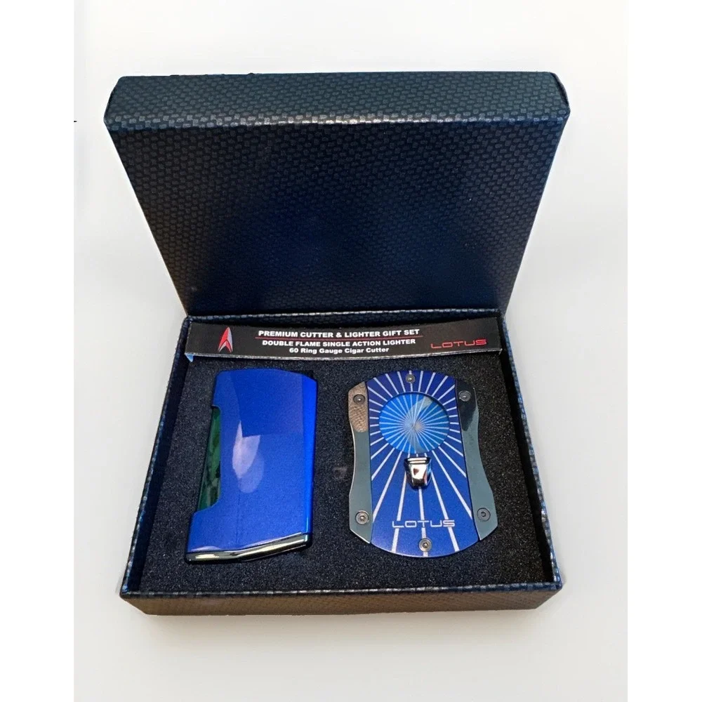 LOTUS Chroma Lighter Deception Cutter Gift Set - Blue New With Box  Retail 79.95